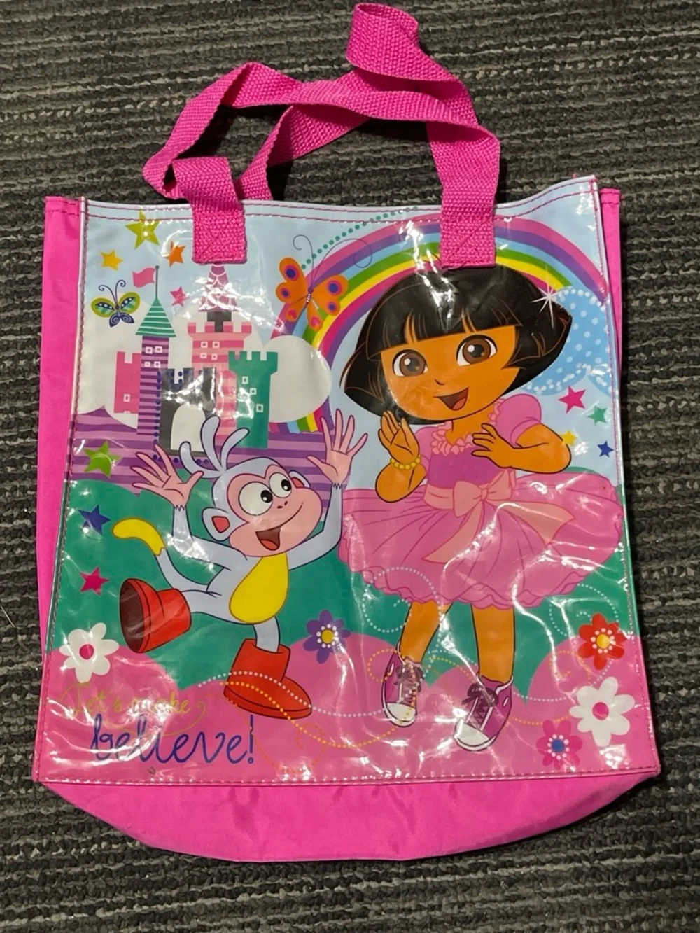 Dora the Explorer Pink Character Tote Bag